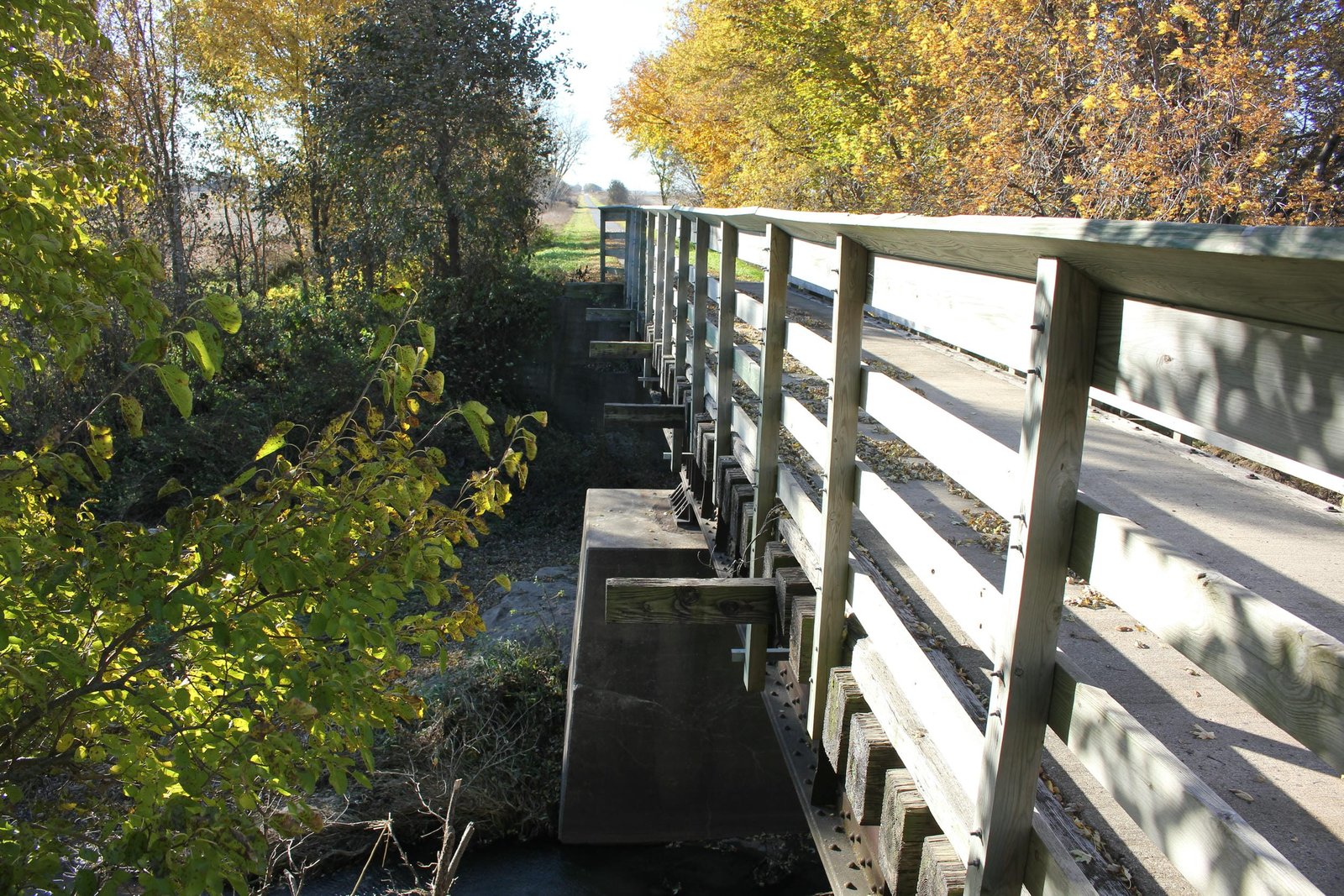 Looking south
